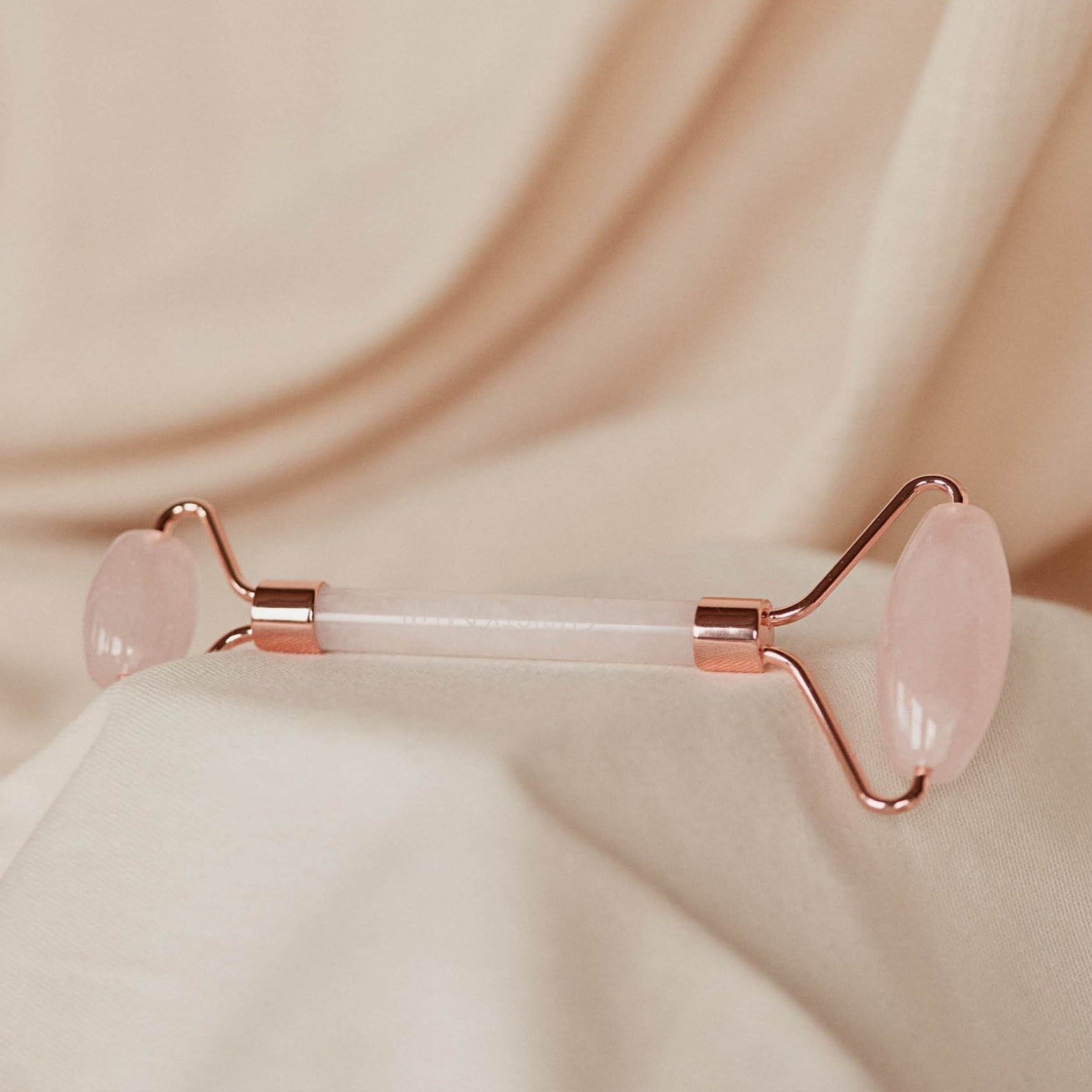 Kit Massagem Facial de Quartzo Rosa DUO