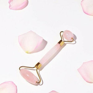 Kit Massagem Facial de Quartzo Rosa DUO