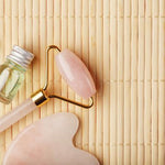 Kit Massagem Facial de Quartzo Rosa DUO