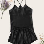 Conjunto de pijama de cetim Paris - Elfmaeve