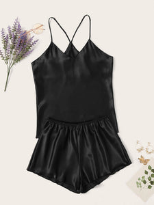 Conjunto de pijama de cetim Paris - Elfmaeve