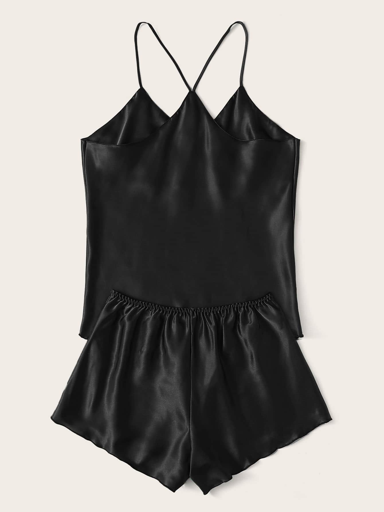Conjunto de pijama de cetim Paris - Elfmaeve
