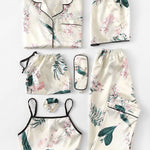 Conjunto de pijama floral 7pcs - Elfmaeve