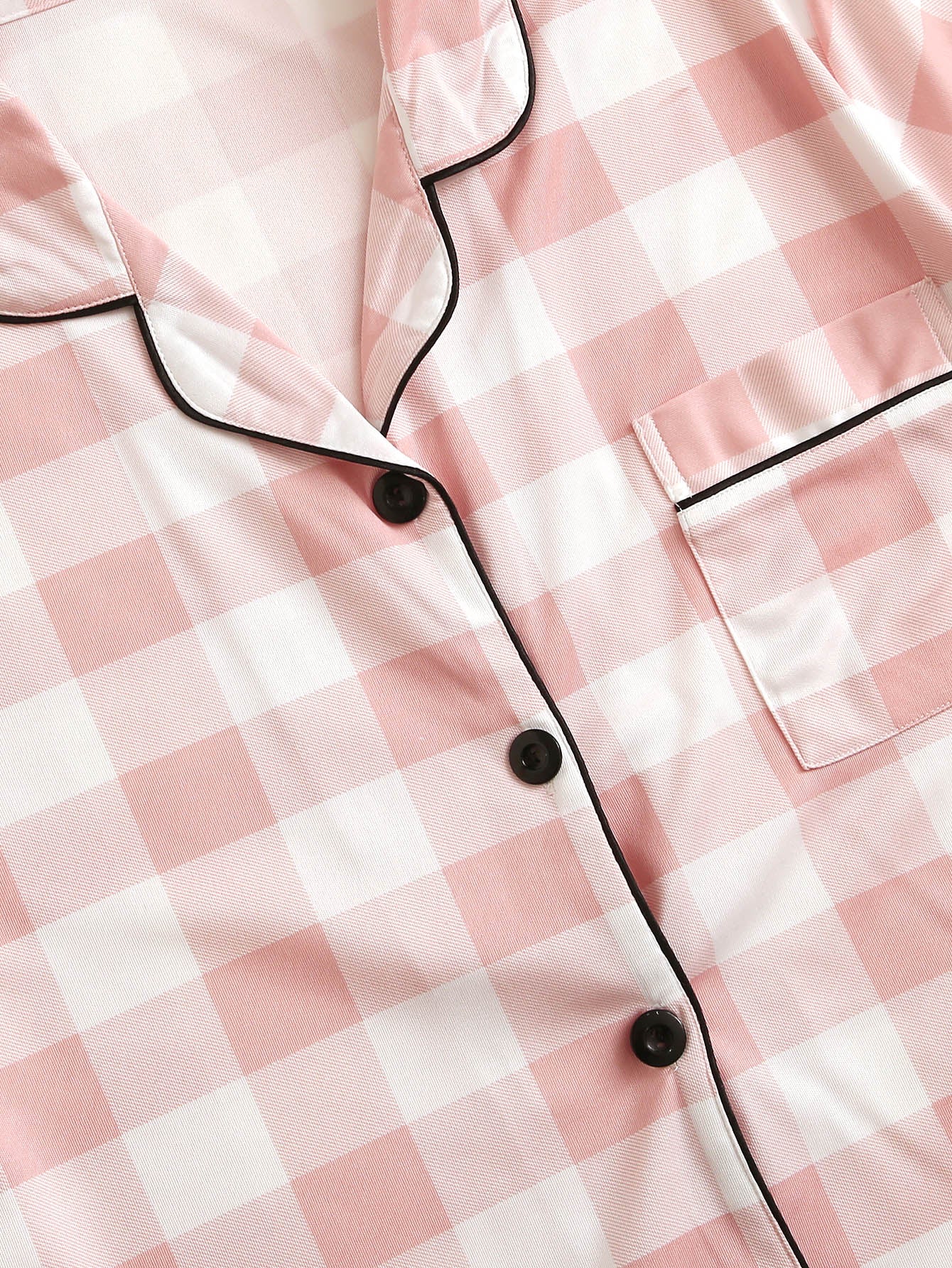 Conjunto de pijama com estampa xadrez - Elfmaeve