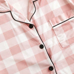 Conjunto de pijama com estampa xadrez - Elfmaeve
