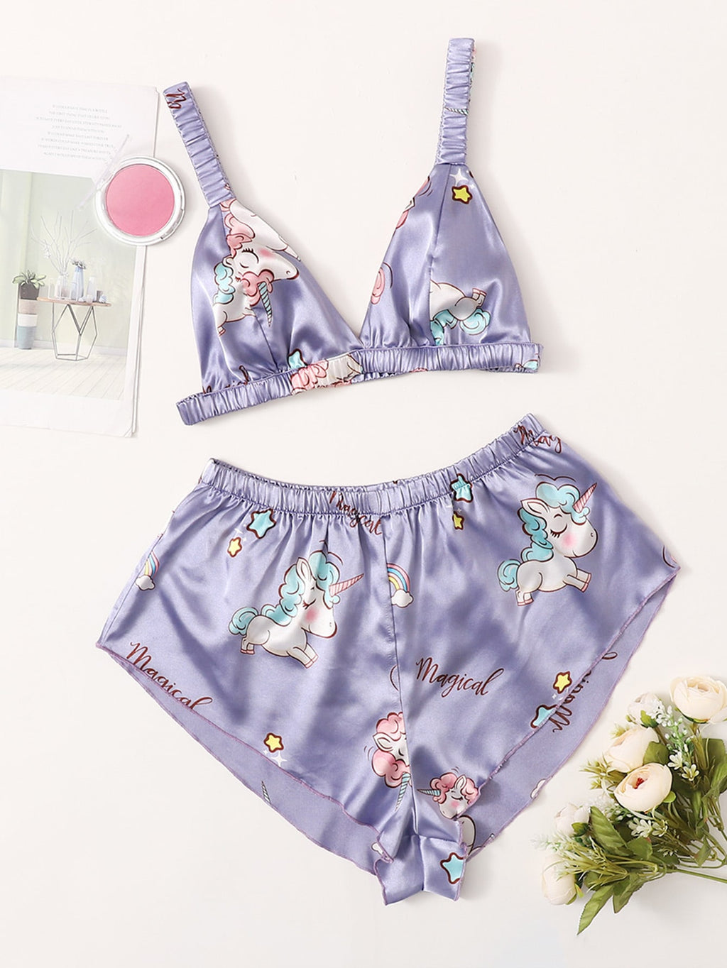 Pijama feminino unicórnios - Elfmaeve