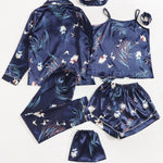 Conjunto de pijama de cetim- 7pcs - Elfmaeve
