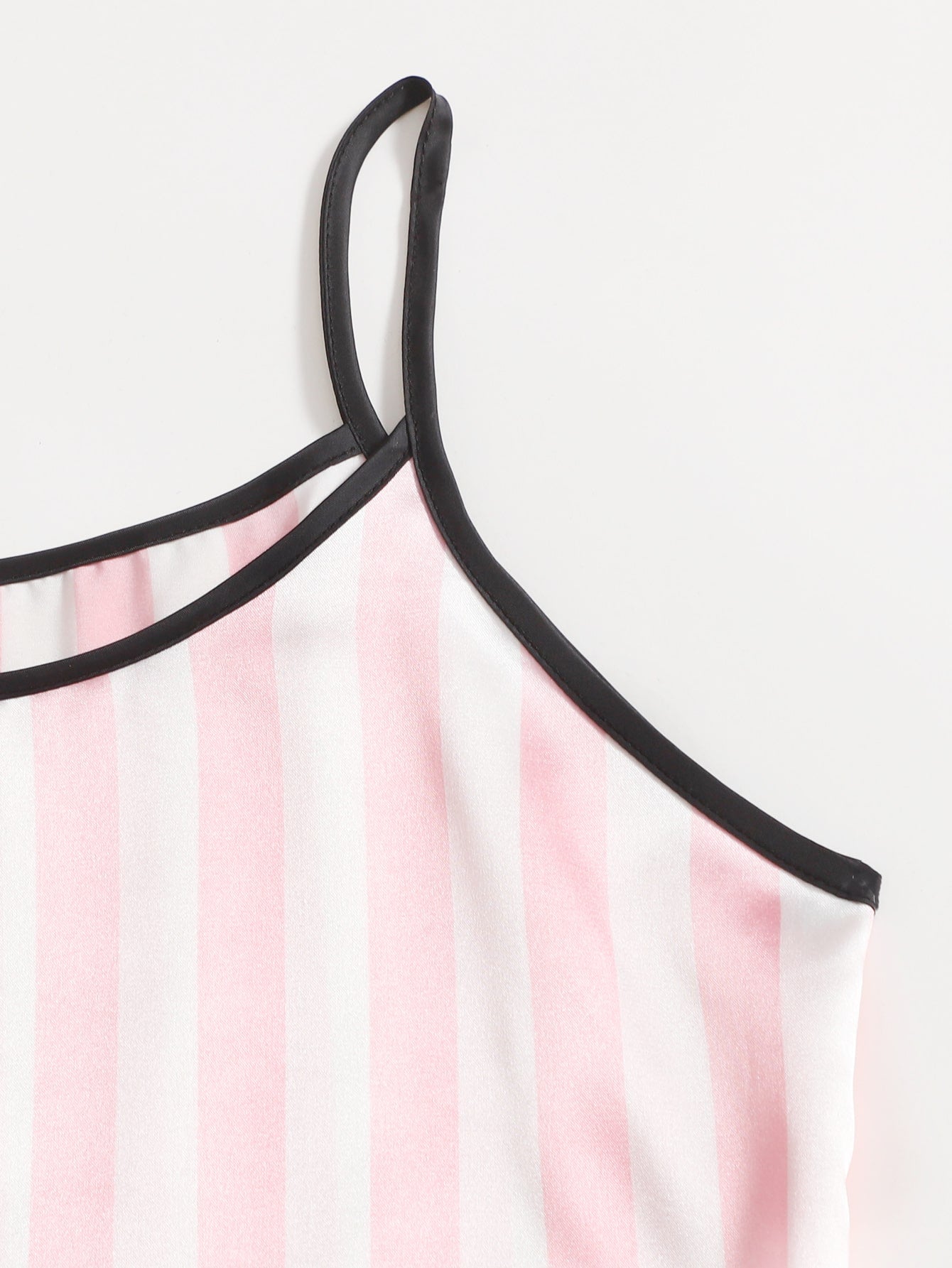 Conjunto de pijama de cetim listrado - 4 pcs - Elfmaeve
