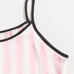 Conjunto de pijama de cetim listrado - 4 pcs - Elfmaeve