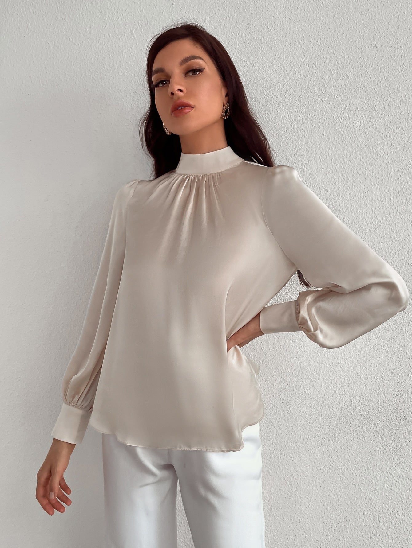 Simples elegante Blusa - Elfmaeve