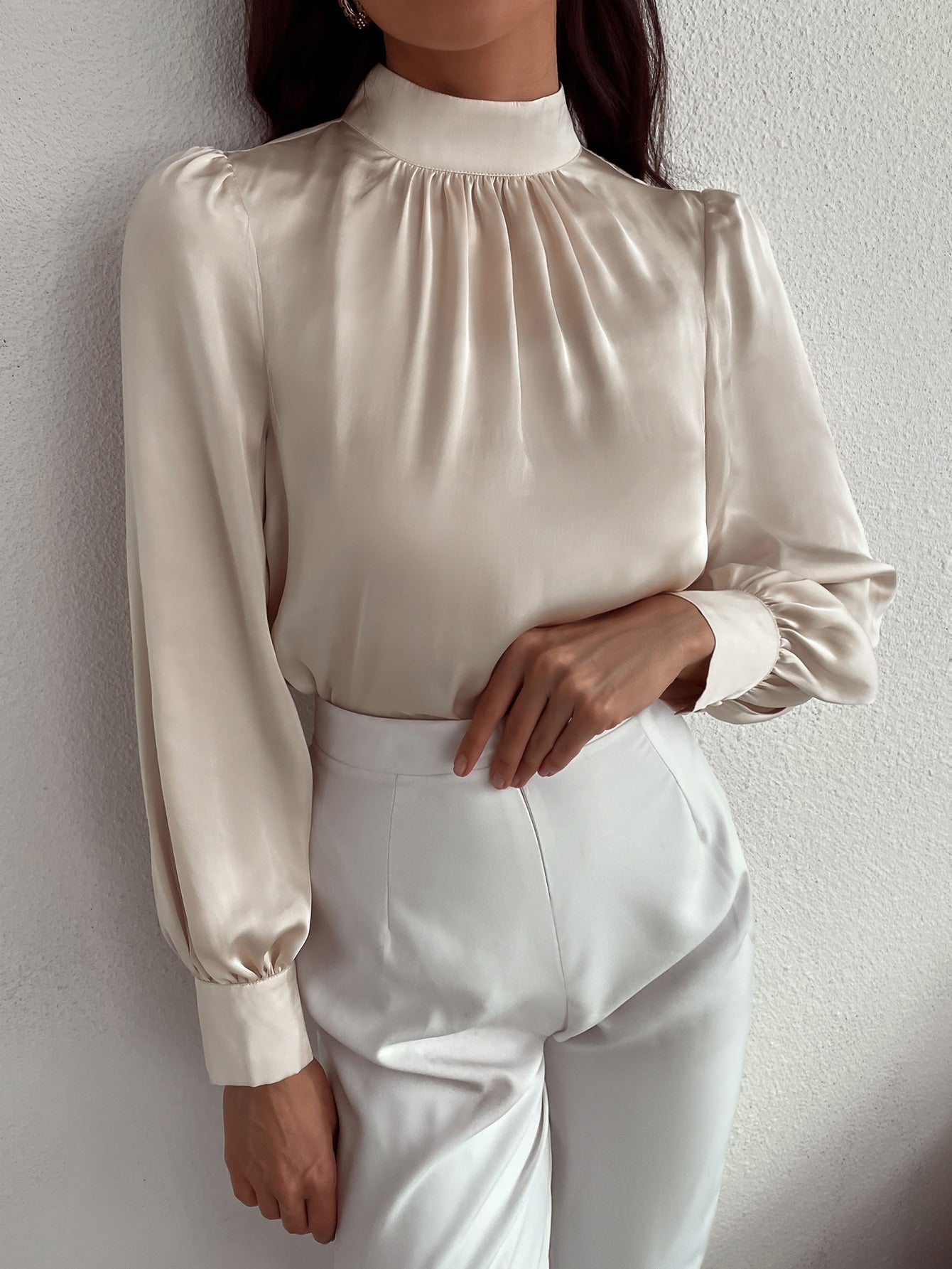 Simples elegante Blusa - Elfmaeve