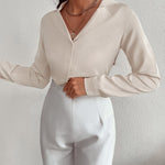 Camisa elegante com botão - Elfmaeve