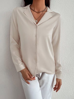 Camisa elegante com botão - Elfmaeve