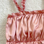 Conjunto de Pijama de Cetim com Babados Elfmaeve - Elfmaeve
