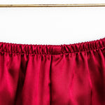 Conjunto de pijama de cetim rubi - Elfmaeve