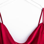 Conjunto de pijama de cetim rubi - Elfmaeve