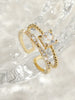 Anel banhado a ouro com pedras - Elfmaeve