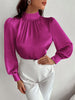Blusa feminina elegante gola alta - Elfmaeve