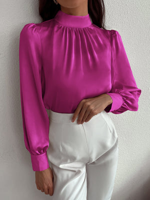 Camisa feminina elegante manga longa - Elfmaeve