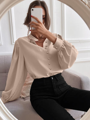 Blusa feminina social de botões - Elfmaeve