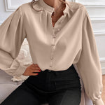 Blusa feminina social de botões - Elfmaeve