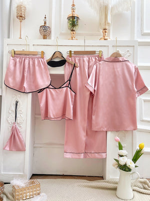 Conjunto de Pijama de Cetim Elfmaeve - Elfmaeve