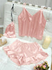 Conjunto de pijama de Cetim com babado - Elfmaeve
