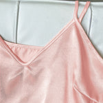 Conjunto de pijama de Cetim com babado - Elfmaeve