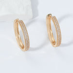Brincos de argola banhado a ouro - Elfmaeve
