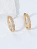 Brincos de argola banhado a ouro - Elfmaeve