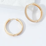 Brincos de argola banhado a ouro - Elfmaeve