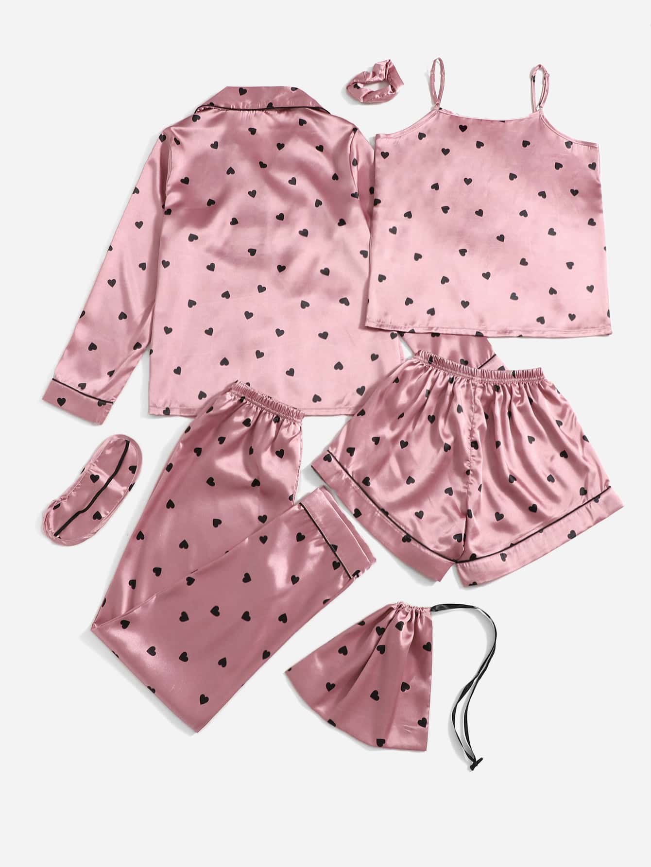 Conjunto de pijama de cetim - Elfmaeve