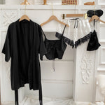 Conjunto de pijama de cetim luxury - Elfmaeve