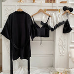 Conjunto de pijama de cetim luxury - Elfmaeve