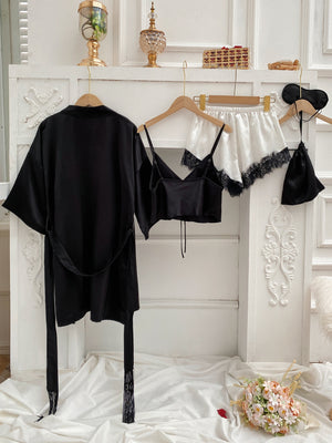 Conjunto de pijama de cetim luxury - Elfmaeve