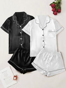 Conjunto 2 Pijamas de Cetim Elfmaeve - Elfmaeve