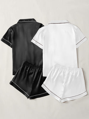 Conjunto 2 Pijamas de Cetim Elfmaeve - Elfmaeve
