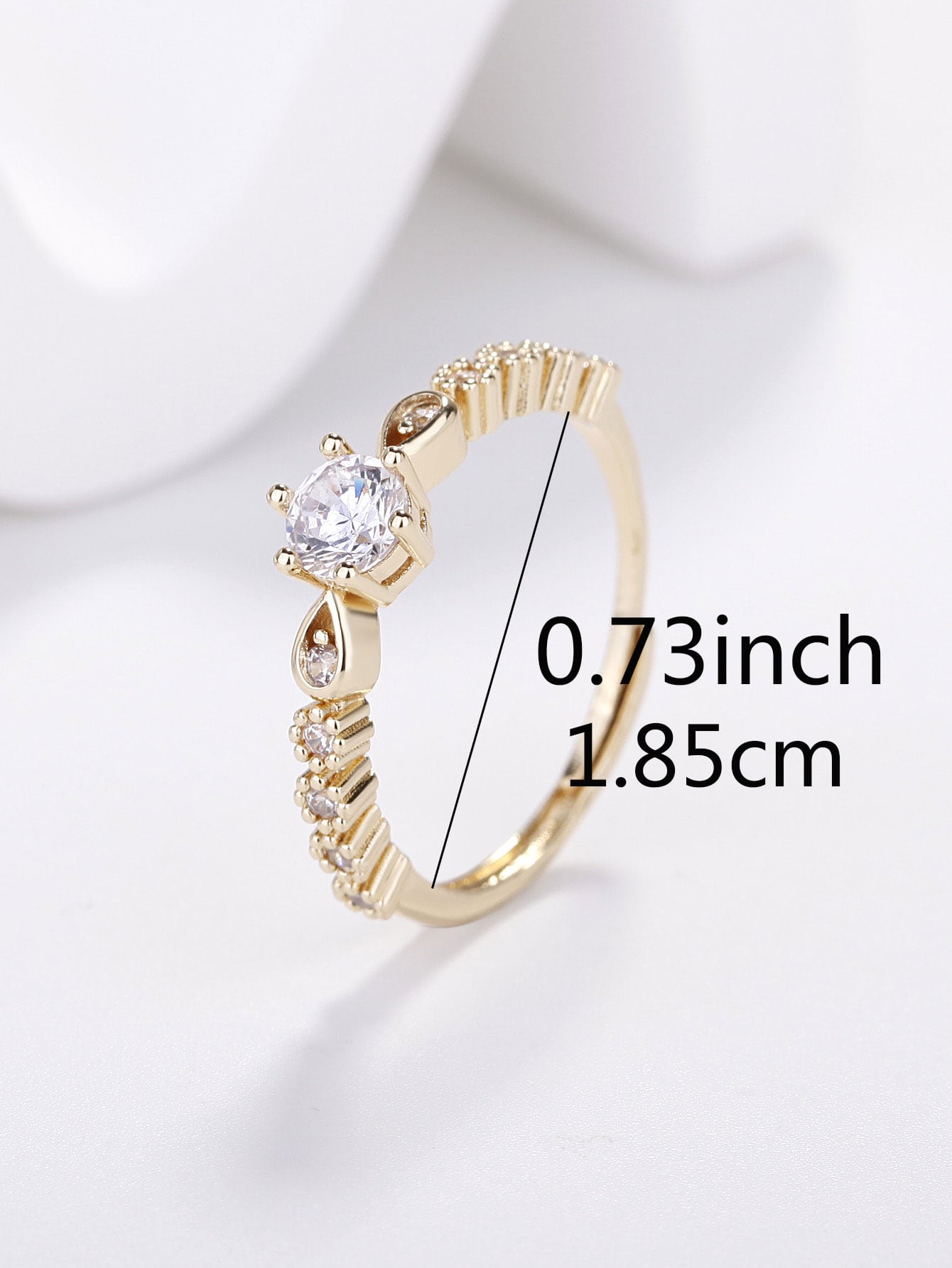 Anel banhado a ouro com Pedra Paris - Elfmaeve