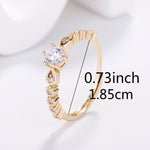 Anel banhado a ouro com Pedra Paris - Elfmaeve