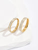 Kit anéis - banhado a ouro com strass - Elfmaeve
