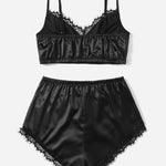 Conjunto de pijama de cetim Luxury - Elfmaeve