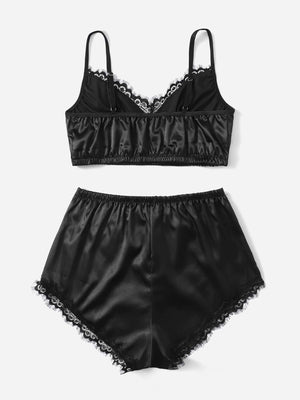Conjunto de pijama de cetim Luxury - Elfmaeve
