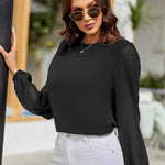 Simples elegante Blusa - Elfmaeve