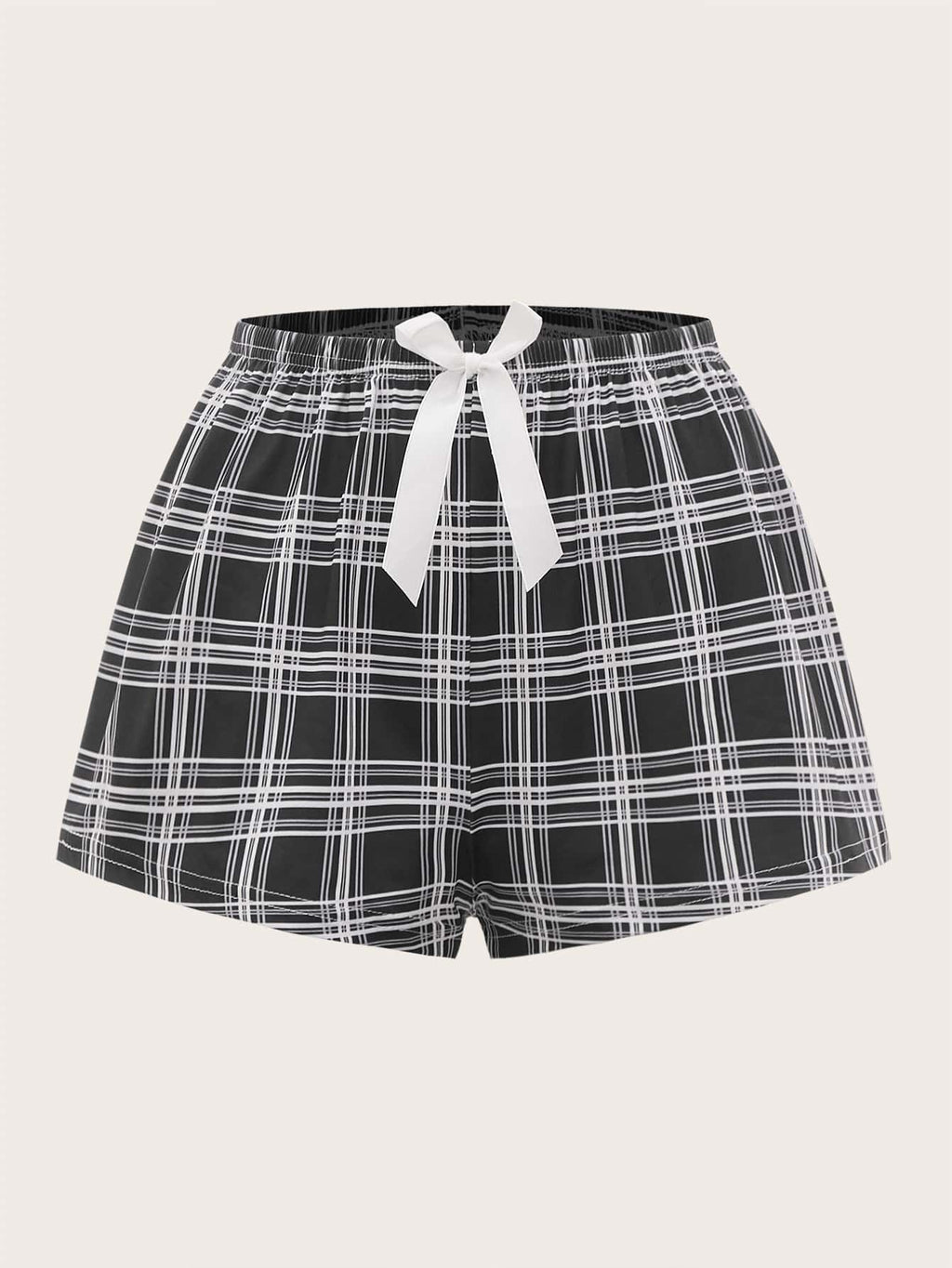 Shorts feminino xadrez para dormir - Elfmaeve
