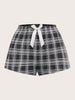 Shorts feminino xadrez para dormir - Elfmaeve