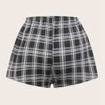 Shorts feminino xadrez para dormir - Elfmaeve