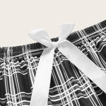Shorts feminino xadrez para dormir - Elfmaeve