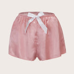 Shorts feminino de cetim para dormir - Elfmaeve