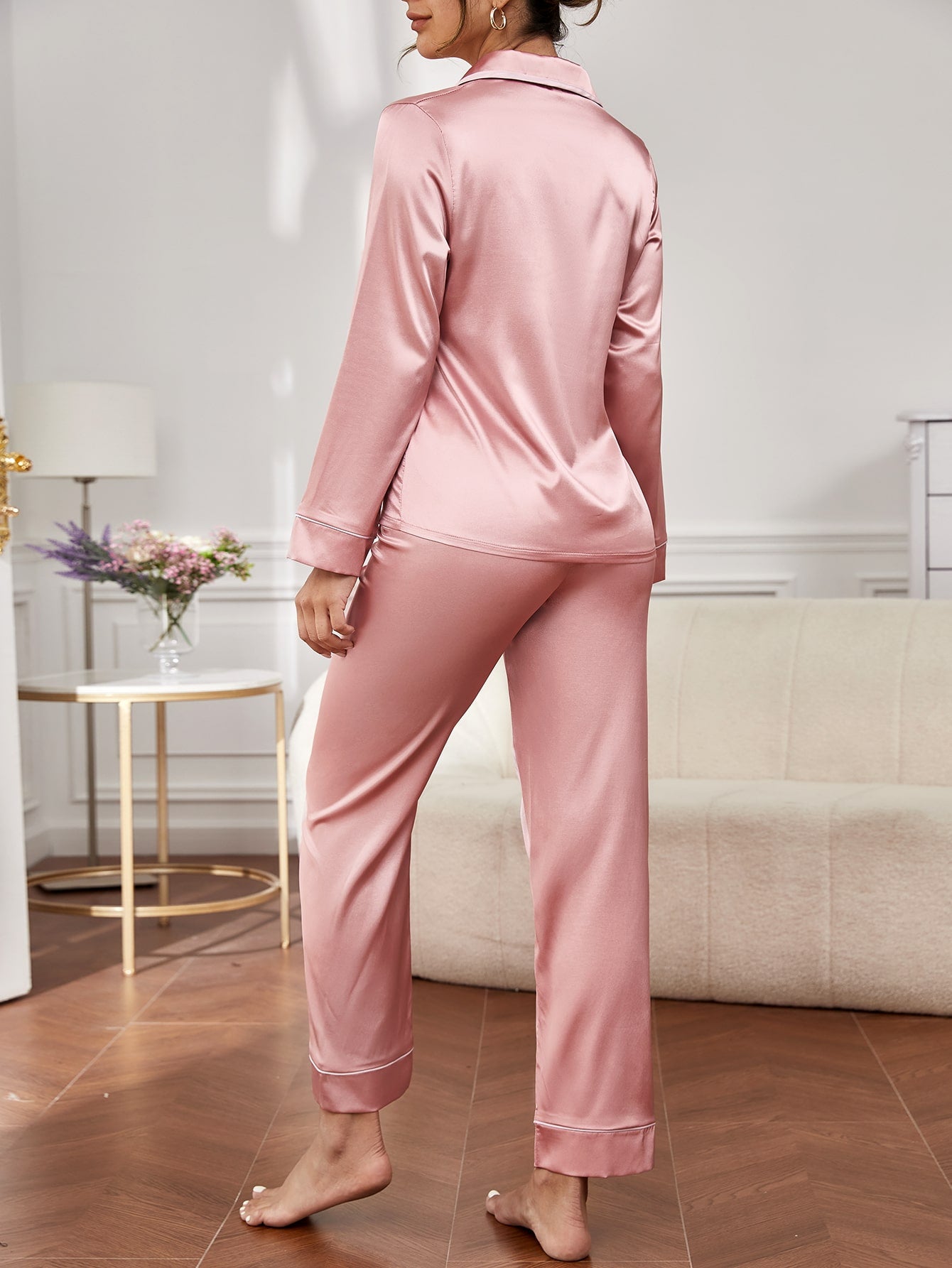Conjunto de pijama de cetim Elfmaeve - Elfmaeve