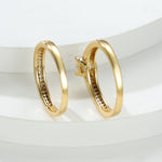 Kit anéis - banhado a ouro com strass - Elfmaeve